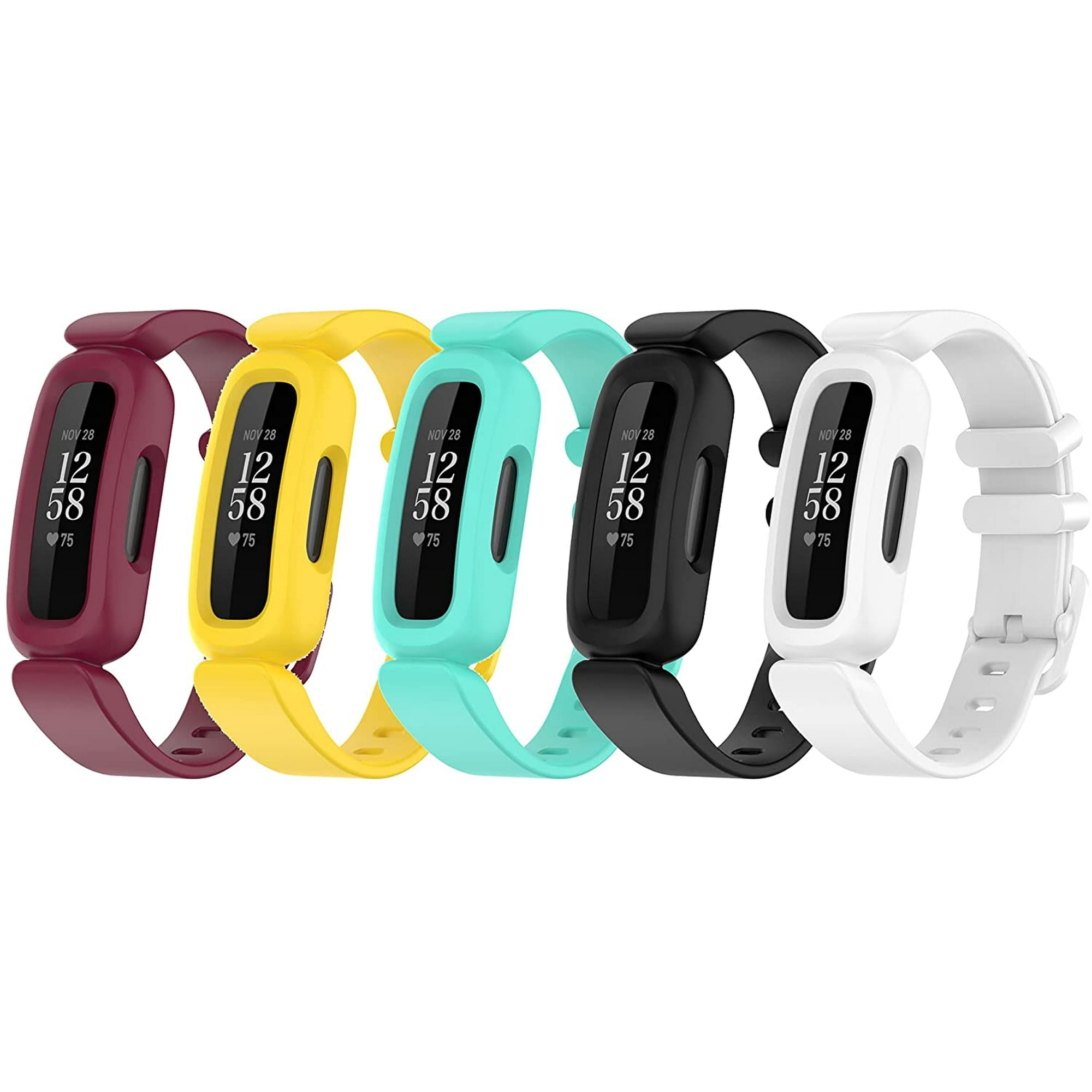 Bands Compatible with Fitbit Ace 3 for Kids Soft Silicone Waterproof Bracelet Accessories Sports Watch Strap Wristbands Replacement for Fitbit Ace 3 Boys Girls 5 Pack B Walmart