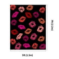 thumbnail image 2 of GreenDecor 5x7ft Red Lips on Black Background Backdrop Sweetheart Pattern Birthday Wall Decoration for Valentine's Day, 2 of 4