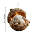 thumbnail image 3 of Woodland Christmas Ornaments Animal Christmas Ornament,Forest Animal Decoration, Hanging Woodland Pendant for Xmas Tree Decorations, Hanging Ornament Home Party Decor(A), 3 of 5