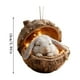 thumbnail image 2 of Forest Animal Ornaments , Woodland Christmas Tree Decorations in Acorn for Holiday Home Decor, Rustic Cabin Themed Party Favors, Nature Inspired Gift, 2 of 6