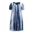 thumbnail image 4 of DARING DIVA Plus Size Tie Dye Summer Short Sleeves Dress 4X Dark Blue, 4 of 5