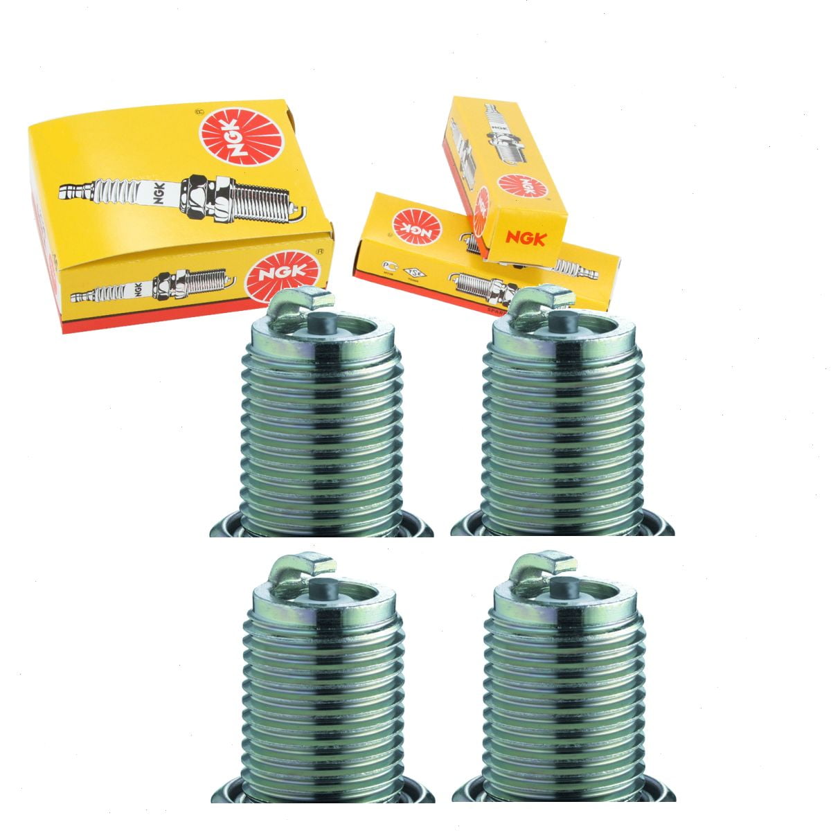 4 pc NGK 1470 Standard Spark Plugs for 818 E3.31 RN2C Ignition Wire Secondary