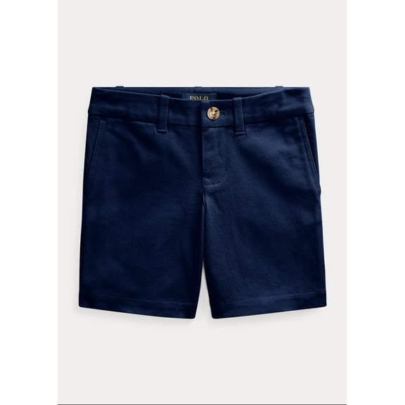 Ralph Lauren FRENCH NAVY Girls Stretch Chino Bermuda Short, US 5