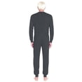 thumbnail image 2 of inlzdz Elderly Men Women Anti-Strip Adaptive Jumpsuit Long Sleeve Zipper Rompers for Special Needs Dark Gray XS, 2 of 5