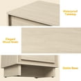 thumbnail image 4 of CozyHome 2-Drawer Dresser, Clean-Line Wood Design with Practical Storage, Perfect for Bedroom, Living Room, or Office, Beige, 4 of 9