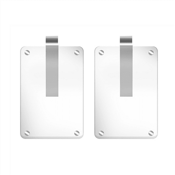 Car Sun Visor Photo Holder, Acrylic Magnetic Personalized Photo Holder for Adding Family or Personal Photos 2pcs,2 x Car Visor Clip,Transparent