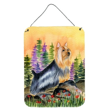 Caroline's Treasures SS8262DS1216 Silky Terrier Wall or Door Hanging Prints, 12x16, multicolor