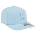 thumbnail image 3 of Men's New Era  Light Blue Los Angeles Dodgers Color Pack A-Frame 59FIFTY Fitted Hat, 3 of 5