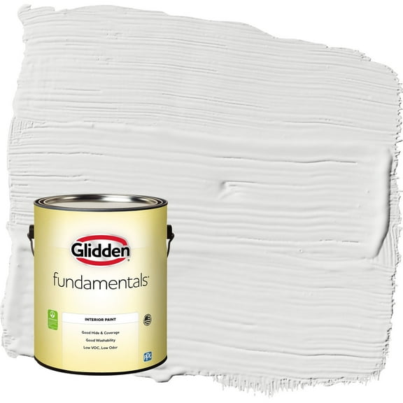 Glidden Fundamentals Aria / White Eggshell Interior Paint, 1 Gallon