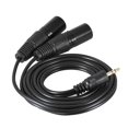 thumbnail image 4 of 1.5m/ 5ft o Cable Cord Dual XLR Male to 3.5mm Male Plug, 4 of 4