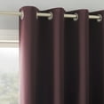 thumbnail image 2 of Sun Zero Nolan Energy Saving Blackout Grommet Curtain Panel, 54"X95", Merlot Red, 2 of 9