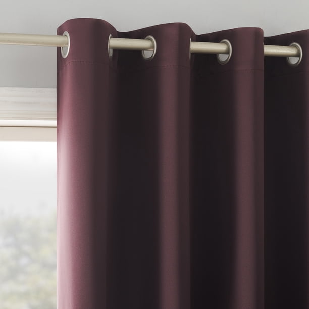 Sun Zero Nolan Energy Saving Blackout Grommet Curtain Panel, 54