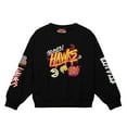 thumbnail image 2 of Women's Mitchell & Ness Black Atlanta Hawks Slap Sticker Lightweight Pullover Sweatshirt, 2 of 4