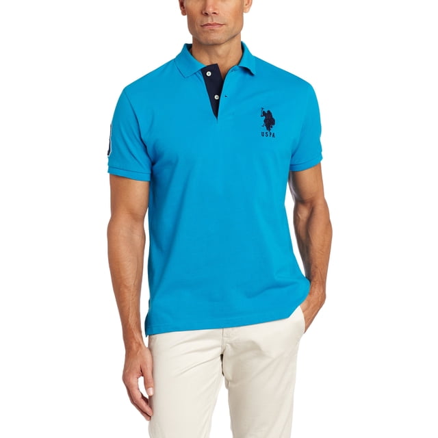 Remera U.S. Polo Assn. Slim Fit Azul Verde XL