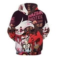 thumbnail image 6 of Hazbin Hotel Hoodie 3D Print Pullover Hooded Long Sleeve Sweatshirts Tops Blouse with Pocket for Mens Womens, 6 of 7