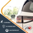 thumbnail image 4 of Magnet Me Up I Love My Dog Black and White with Red Paw Print Oval Magnet Decal, 4x6 In, Vinyl Automotive Magnet, 4 of 7