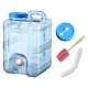 thumbnail image 3 of Contenedor de agua portátil con espiga, portador de almacenamiento de agua para acampar al aire libre senderismo mochilero Con tapa de manguera, 3 of 9