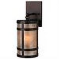 thumbnail image 2 of Meyda 142483 5 in. Black Dog Hanging Wall Sconce, Mahogany Bronze & Silver Mica, 2 of 2