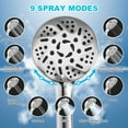 High Pressure Shower Heads, AUKUN Shower Head with Handheld 9 Settings