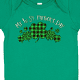 thumbnail image 4 of Inktastic My 1st St. Patrick's Day with Plaid Shamrocks Boys or Girls Baby Bodysuit, 4 of 5