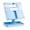 Blue, variant on Lynono Space Saving Foldable Reading Stand with Page Clip Extendable Arm Adjustable Textbook Stand for Music Scores Cookbook