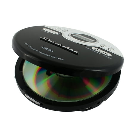 Studebaker - Portable CD Player with FM Radio - Black/White