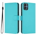 thumbnail image 2 of Wallet Case Compatible for Samsung Galaxy A05 4G, PU Leather Magnetic Closure Protective Flip Folio Case with 3 Card Holder and Wrist Strap Cover Women Men,Lake Blue,For Galaxy A05 4G, 2 of 7