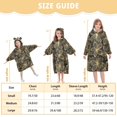thumbnail image 4 of FORMRS Wearable Blanket Hoodie with Sleeves for Kids Cozy Flannel Sweatshirt, Golden Elegance, 4 of 7