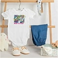 thumbnail image 3 of Retro MTV Music Lightning Bolt Logo Romper Boys or Girls Infant Baby Brisco Brands NB, 3 of 6