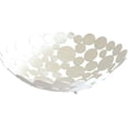 thumbnail image 1 of Xiao Hua Frutero de metal grande y redondo para encimera, soporte decorativo creativo para centro de mesa, ideal para frutas, verduras, pan, dulces y nueces (blanco), 1 of 5