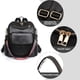 thumbnail image 3 of Mochila de viaje para mujer, de piel sintética, con borlas, para hombro, convertible, 3 of 5