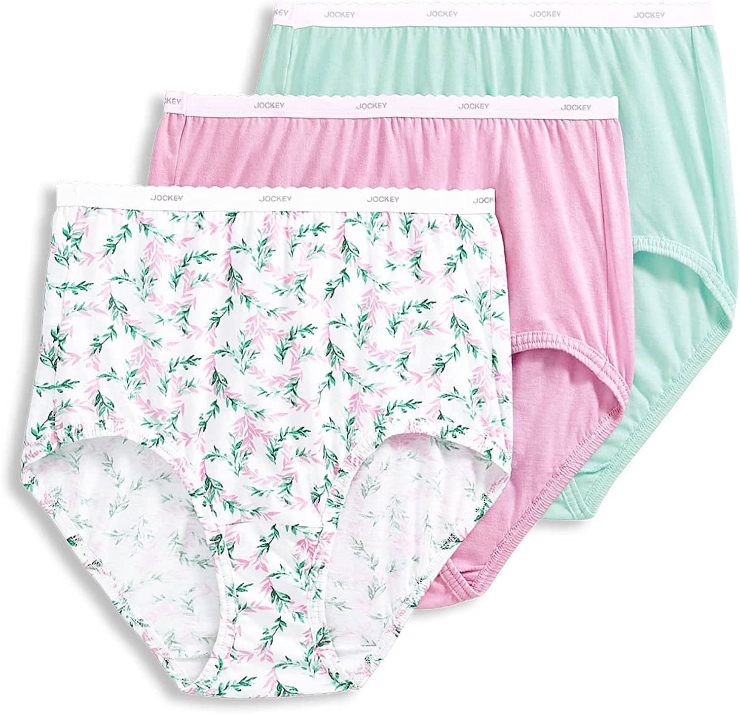 Jockey Women's Underwear Classic Brief 3 Pack