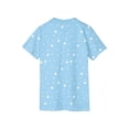 thumbnail image 6 of longantii Boys Short Sleeve Polo Shirt Button Down Collared Polka Dot Golf Shirts Casual School Uniform Shirt Cozy Comfort Kids Summer Tops Light Blue 11-12 Years, 6 of 6