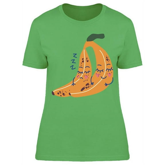 Bananas Sleeping T-Shirt Women -Image by Shutterstock, Female Medium