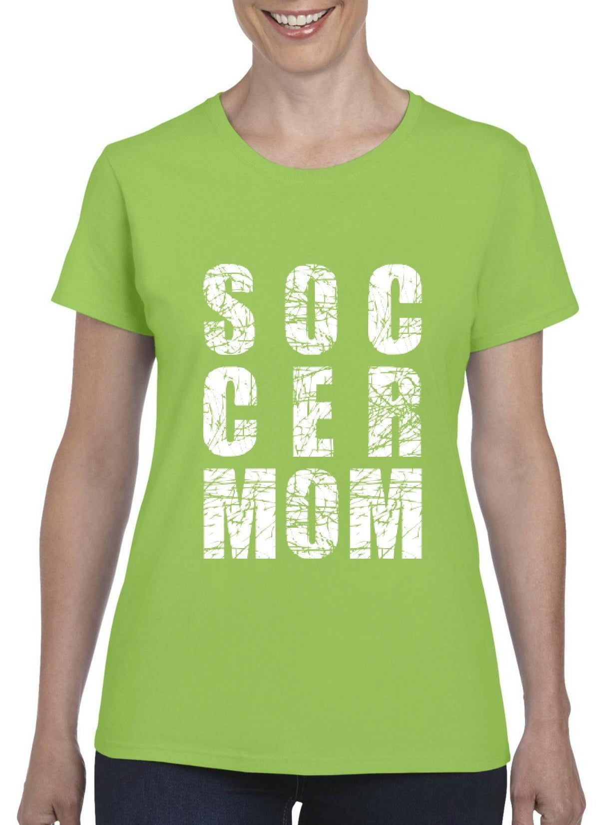 Artix - Womens Soccer Mom Short Sleeve T-Shirt - Walmart ...