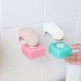 thumbnail image 3 of Caja de jabón blanca, ventosa, drenaje montado en la pared, sin perforaciones, jabonera combinada, imán de baño, absorbente de jabón, jabonera de baño, 3 of 5