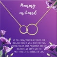 thumbnail image 2 of Mommy to Be Mother's Day Gift, Jewelry for Sister, New Mom Mother's Day Gift, Gift for Her, Necklace and Card Gift for Mom, Mommy to be Necklace and Card [Gold Infinity Ring,Purple Gradient], 2 of 3