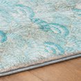 thumbnail image 5 of Addison Rugs Dream Shag Premium Machine Washable Transitional Shells Aqua Rectangle Rug, 5' x 7'6", 5 of 8