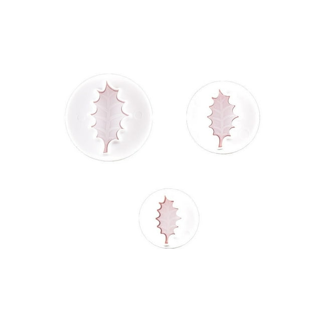 Matsuzay 3 piezas de molde de repujado de hojas de árbol de Navidad, galleta decorativa, herramientas de decoración DIY de Navidad, Herramientas y accesorios para hornear