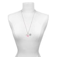 thumbnail image 3 of Delight Jewelry Silvertone I would be lost without you - Hot Pink Heart Nurse Strong Zoe Necklace, 3 of 4