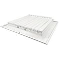 thumbnail image 3 of Hart & Cooley 12" X 12" Aluminum 4-Way Ceiling Diffuser with Multi-Shutter Damper, White, 3 of 3