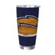 thumbnail image 1 of Taza térmica duradera de acero inoxidable 304 con tapa y pajita con temática del equipo de fútbol de los Chargers Taza térmica de acero inoxidable de 20 oz Taza para automóvil Adecuada para bebidas, 1 of 8