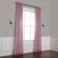 thumbnail image 6 of Blackberry Cream Grommet Solid Faux Linen Sheer Curtain (1 Panel), Blackberry Cream, 50W X 108L, 6 of 6