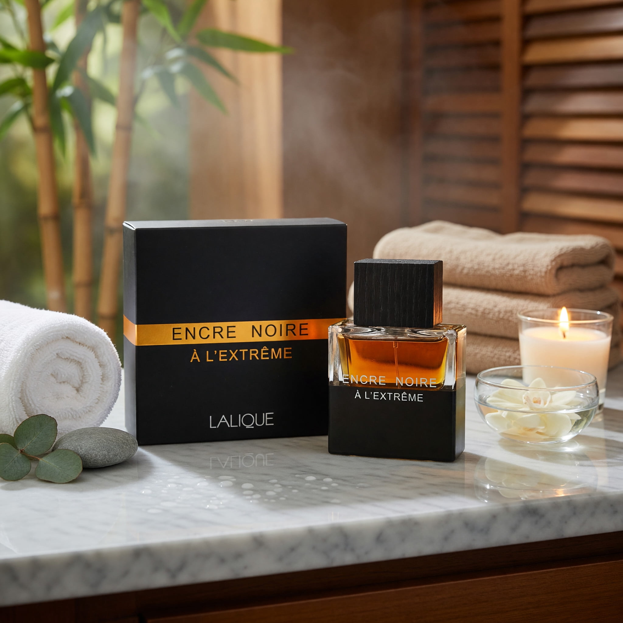 香水(男性用) LALIQUE ENCRE NOIRE A L'EXTREME 100ml Lalique Encre Noire A LExtreme Eau De Parfum Spray for Men - 3.3