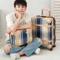 thumbnail image 4 of Juego de maletas con ruedas para mujer, bolsa de viaje con celosía a rayas Retro, bolso de mano con ruedas, 13, 20, 24, 26 y 28 pulgadas, novedad, 4 of 4