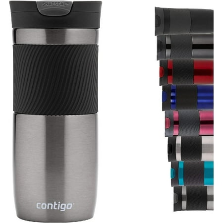 

Byron Snapseal Travel Mug Stainless Steel Thermal Mug Vacuum Flask Leakproof Tumbler Coffee Mug with BPA Free Easy-Clean Lid 720 ml Gunmetal