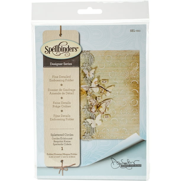 Spellbinders Embossing Folder LargeSplattered Circles
