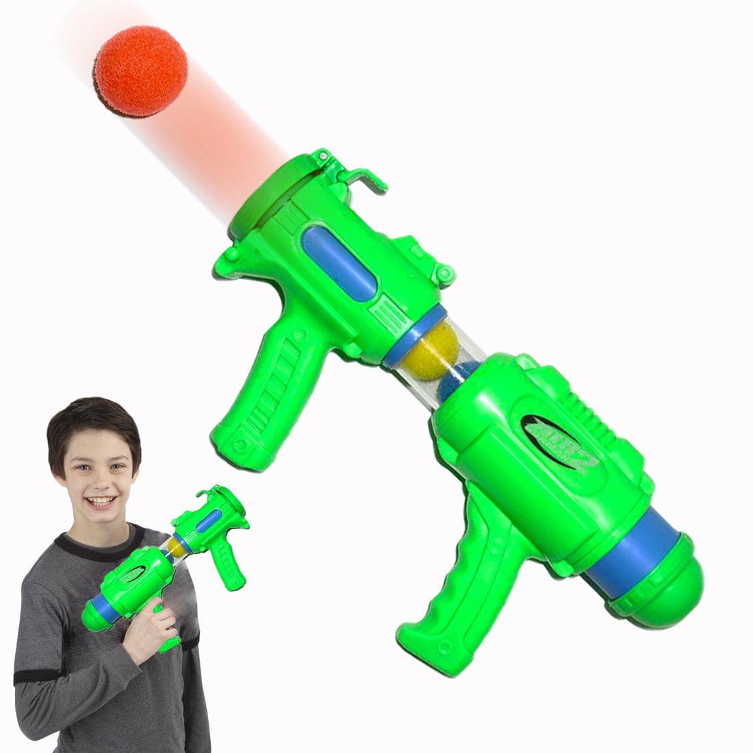 Dazzling Toys 14 Inch Blasting Ball Shooter with 6 Balls.