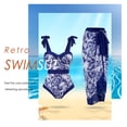 thumbnail image 4 of Ropa de playa transpirable para mujer, 2 uds., con cordones y vestido a la moda para deportes acuáticos JShteea El nuevo, 4 of 9