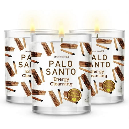 Magnificent 101 PALO Santo Set of 3 Candles